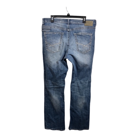 BKE Tyler Mens Size 36L Dark Fade Boot Cut Cowboy Western Zip Fly - Picture 10 of 11